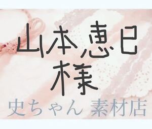 山本恵已様専用