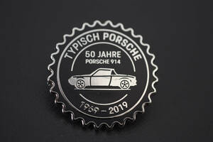 * PORSCHE 914 50 anniversary commemoration pin badge W30mm ocitys Volkswagen * Porsche type 4 VW Beetle 