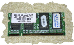 ノート用メモリDDR2-SDRAM1GB NO.E8