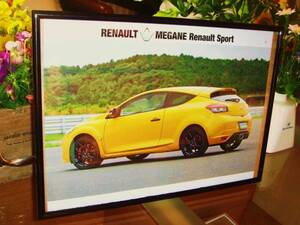 * Renault Megane sport * that time thing / valuable chronicle ./ frame goods *A4 amount *No.0614* inspection : catalog poster manner * used custom parts *