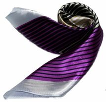 かわいいシルク調スカーフ　中判 60cm正方形スカーフリボン　事務服 企業制服スカーフ 人気柄スカーフ (NO.10000704）_画像1