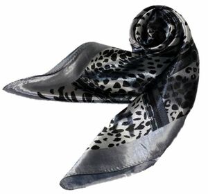 かわいいシルク調スカーフ　中判 60cm正方形スカーフリボン　事務服 企業制服スカーフ 人気柄スカーフ (NO.10000558）