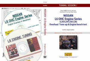 2枚セット! 日産L6エンジンの分解・組み付け&ベンチテストDVDと、「組み付け徹底とテスト」を集約した紙媒体をPDF化したCDの2枚セット