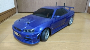 タミヤ　ＧＴ－Ｒ　Ｒ34　ＴＴ－01　マシンレス　未走行