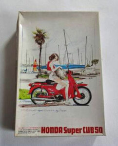 ■貴重品■ホンダスーパーカブ50　赤カブ　HONDA SUPER CUB 50　バンダイ　1/12