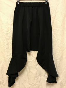 美品 コムデギャルソン オム COMME des GARCONS ツイスト ウール サルエル パンツ S GF-P003 BLACK