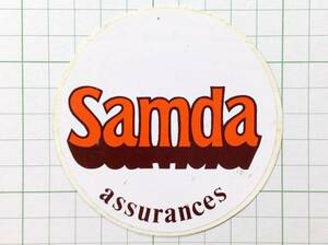 フランスのステッカー：Samda ロゴ デザイン ビンテージ 車 +Ja
