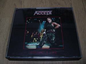 国内盤　2枚組　ACCEPT アクセプト/STAYING A LIFE～ライブ名盤