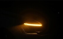 流れるウィンカー LED ウインカーテープ シーケンシャルウインカー 変色ウィンカー アンバー 愛車ドレスアップ 60cm 2本セット_画像6
