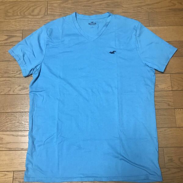 HOLLISTER MEN’S SHORT SLEEVE T-SHIRTS size-L(着丈72身幅56) 中古(超美品-数回使用) 送料無料 NCNR