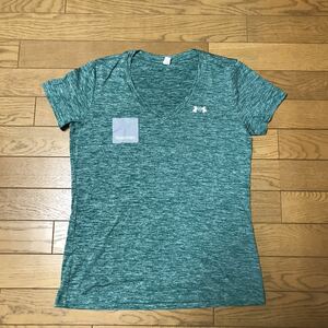 UNDER ARMOUR WOMEN’S TRAINING SHORT SLEEVE T-SHIRTS size-SM(着丈61身幅47) 中古(美品) 送料無料 NCNR