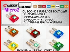 クスコ +アイスヒューズ (Micro2) 5A/7.5A/10A/15A/20A/25A/30A (6個)