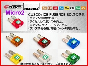クスコ +アイスヒューズ (Micro2) 5A/7.5A/10A/15A/20A/25A/30A (4個)