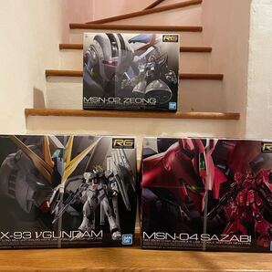 RG 1/144 νガンダム&サザビー&ジオング
