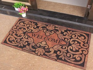  width 120x50cm rubber entranceway wellcome mat [MK-128]