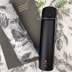 スターバックス リザーブ 限定 スリムハンディ ボトル ブラック 400ml ステンレスボトル STARBUCKS ロースタリー