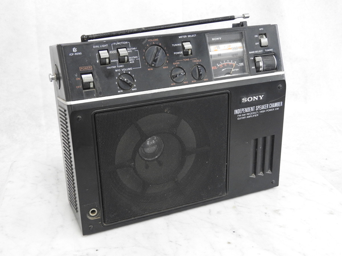 SONY ソニー ギターアンプ付ラジオ ICF-9090【ジャンク】 特選タイム
