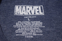 【L】マーベル キャプテンアメリカ キャラクター Tシャツ メンズL MARVEL アメコミ 映画 ネイビー系 アメカジ 古着 BA3310_画像5
