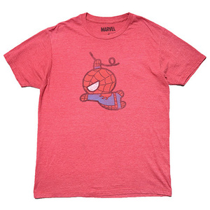 【M】 マーベル スパイダーマン キャラクター Tシャツ メンズM MARVEL アメコミ 映画 アメリカ古着 BA3337