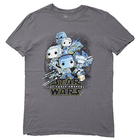 【XS】映画 スターウォーズ POP TEE FUNKO キャラクター Tシャツ メンズXS ファンコ アメコミ STAR WARS 古着 BA3217