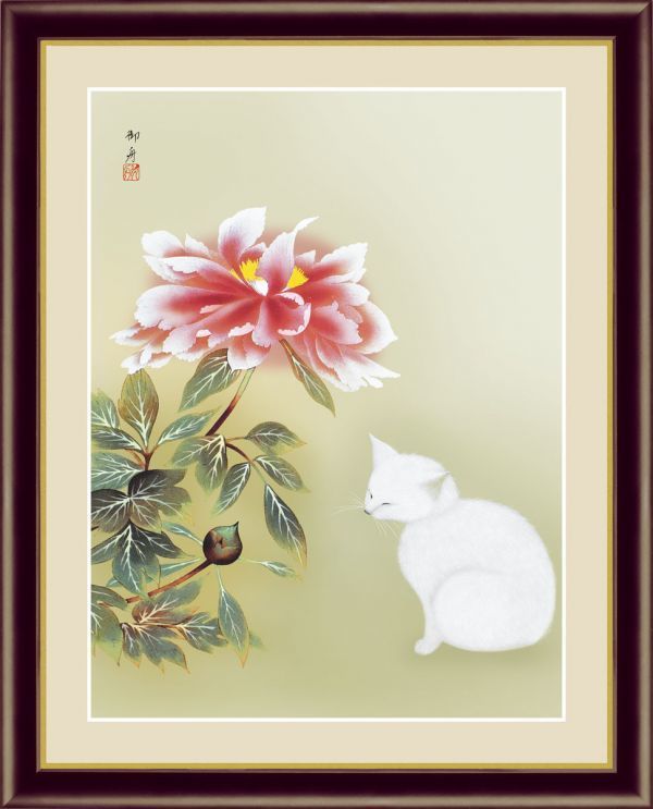 ヤフオク! -日本画 猫(美術品)の中古品・新品・未使用品一覧