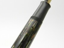 1000円スタート 万年筆 PELIKAN ペリカン 400 茶縞 旧刻印 ペン先14C-585 M ビンテージ 筆記用具/文房具 I208_画像7