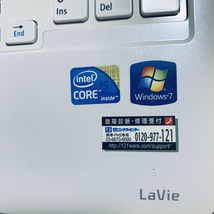 NEC Lavie LS550/C Windows10 intel CORE i5 ノートパソコン PC-LS550CS6W 4GB 電源確認のみ_画像6