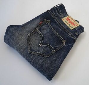 Levi's リーバイス NE503-0008 USED加工 デニムパンツ ジーンズ ヒビパッチ 廃盤 メンズ 希少 ヴィンテージ (W33) ●S-407