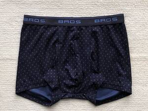 Wacoal BROS ワコール ブロス ボクサーパンツ Mサイズ ドット ネイビー×ブルー 日本製 ☆送料無料