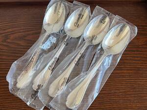  unused goods Chris to full pompa doll original silver plating made table spoon 4ps.@20.5cm/Christofle/496-3