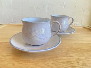 デンビー　Tasmin 　デミタスカップ＆ソーサー　２客セット/コーヒー/エスプレッソ/Denby/Coloroll/228-5