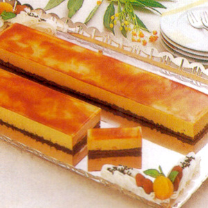 Карамельный торт (замороженный десертный срез) 510G ◎ Samakin Frozen Food