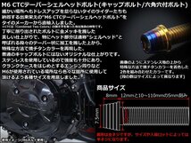 出品はM6×25mmのゴールド/焼チタンカラー