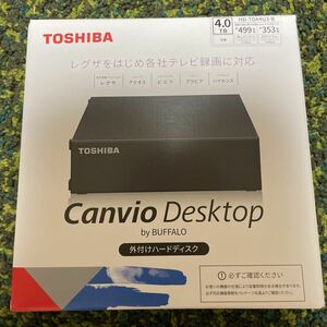 新品未使用　送料無料　HD-TDA4U3-B TOSHIBA BUFFALO(バッファロー) 4TB 外付けハードディスク 外付けHDD