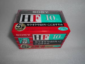 SONY　ソニー　HF　10分　オーディオカセットテープ　5巻　ノーマルポジション