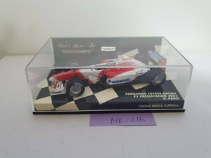 MINICHAMPS 1/43 PANASONIC TOYOTA RACING F1 PRESENTATION 2003 O. PANIS 未使用品