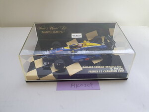 MINICHAMPS 1/43 DALLARA SODEMO RENAULT F301 R. FUKUDA FRENCH F3 CHAMPION 2001 未使用品