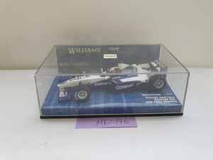 MINICHAMPS 1/43 WILLIAMS BMW FW22 SHOWCAR 2001 JUAN PABLO MONTOYA 未使用品