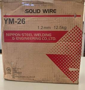 【未使用】日鉄溶接工業 ソリッドワイヤ 1.2mm 12.5kg YM-26