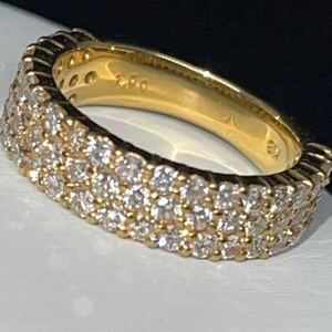 k18 1 carat Eternity ring 1ct diamond ring Pinky spacer ring 18k diamond ring 1ct 1.00ct