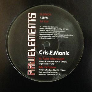 12inchレコード CRIS E. MANIC / ACID AFTERMATH