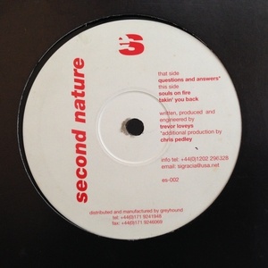 12inchレコード SECOND NATURE / QUESTIONS AND ANSWER