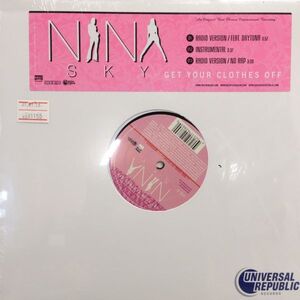 12inchレコード　NINA SKY / GET YOUR CLOTHES OFF (未開封)