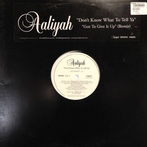 12inchレコード　AALIYAH / DON'T KNOW WHAT TO TELL YA