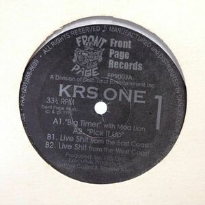 12inchレコード　KRS ONE / BIG TIMER feat. MAD LION