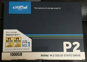 ■新品/送料無料■Crucial SSD P2 1TB M.2 2280 NVMe PCIe Gen3x4 CT1000P2SSD8JP