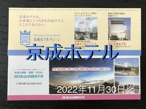 筑波山京成ホテル　京成ホテルミラマーレ　水戸京成ホテル　割引券　2022年11月30日迄　