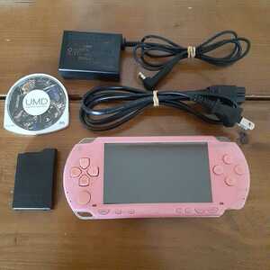 PSP 本体 ピンク バッテリー 充電器 