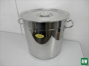 [ thickness ]SUS304 kitchen pot / stockpot 30cm cover attaching 18-8 stainless steel [6-196696]