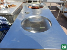 炊飯器台 BGなし タニコー W1500×D600×H800 炊飯台 業務用 ステンレス 厨房機器 [2-B33]_画像3